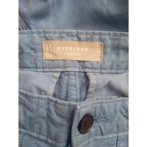 Everlane The Tourist Cotton/Linen Blend Bermuda Short in Horizon Blue Size 00 - Picture 5 of 6